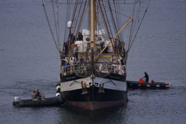 20 September 2022 - 16:10:08
Pelican's own engine was helping but the two ribs speeded up the turnaround.
----------------------
Tall ship Pelican of London arrives in Dartmouth